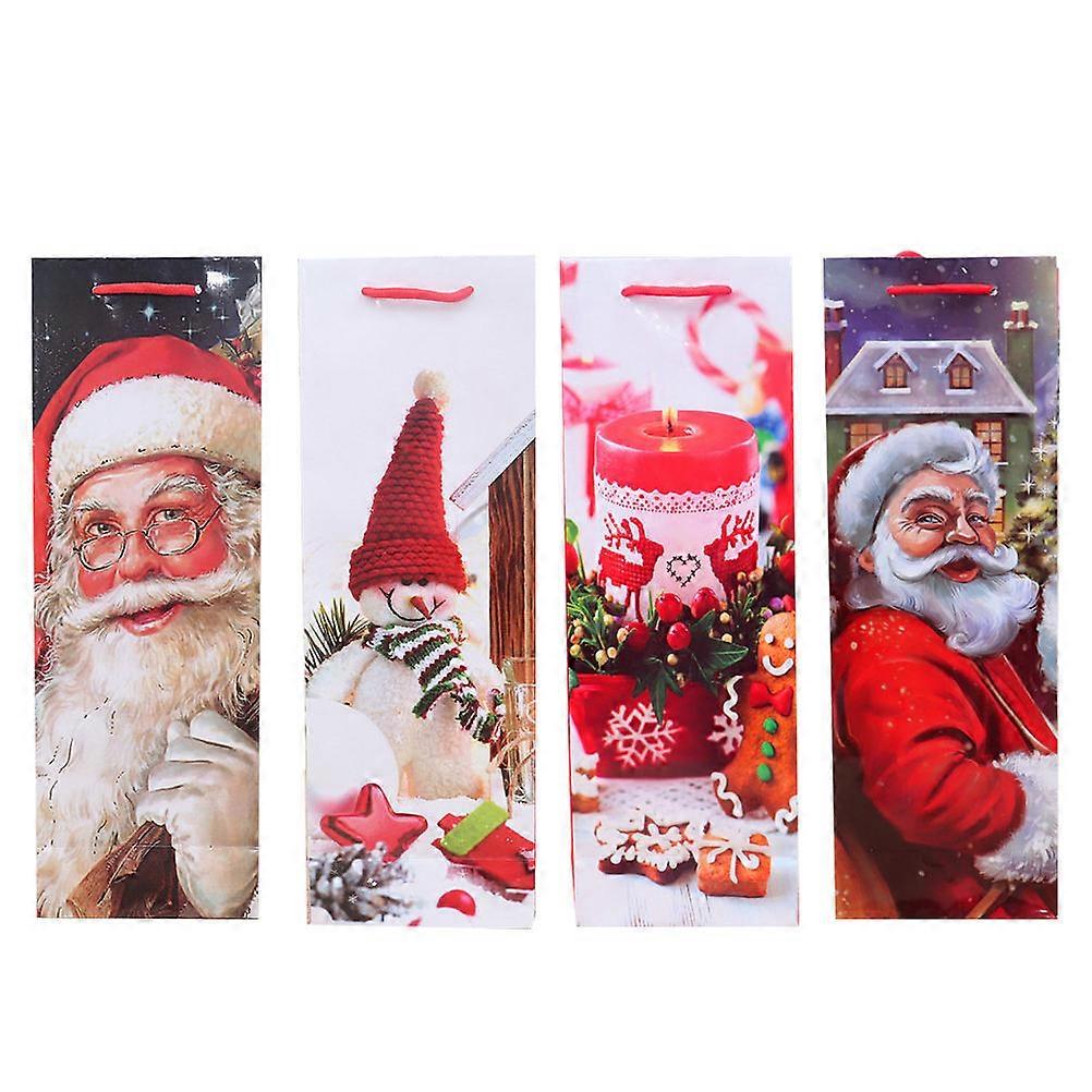 Holiday Goodie Bags Christmas Theme present Paper Bags Decor Assorted Color Rectangular For Birthdays