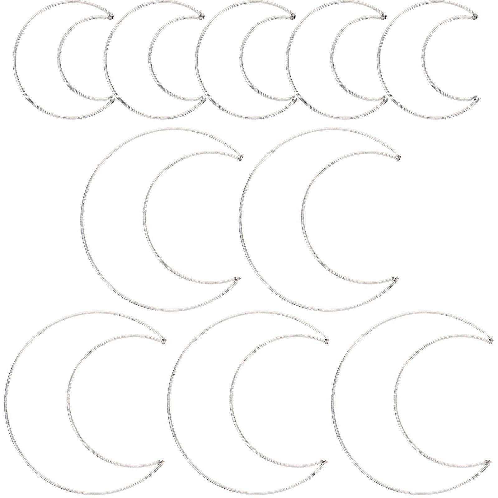 Moon Decoration Metal Dreamcatchers Art Display Friends present Large Moon 10Pcs