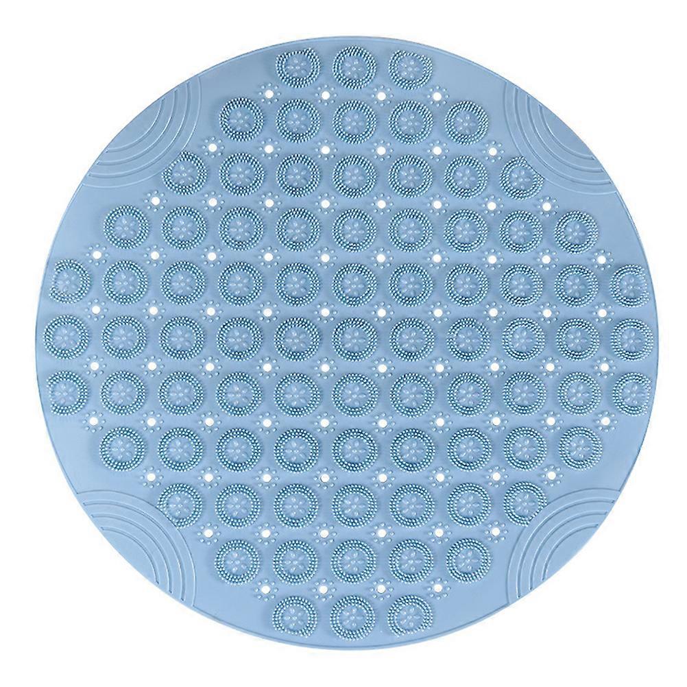 Blue Foot Massager Mat with Anti-skid Suction Cups for Home Use PVC材质 Round Shape