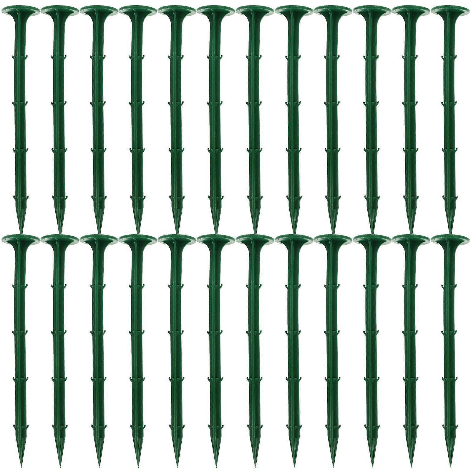 Piquets de jardin ultra-résistants pour ancrage de toiles de paillote, 20 x 3,5 x 3,5 cm, lot de 100