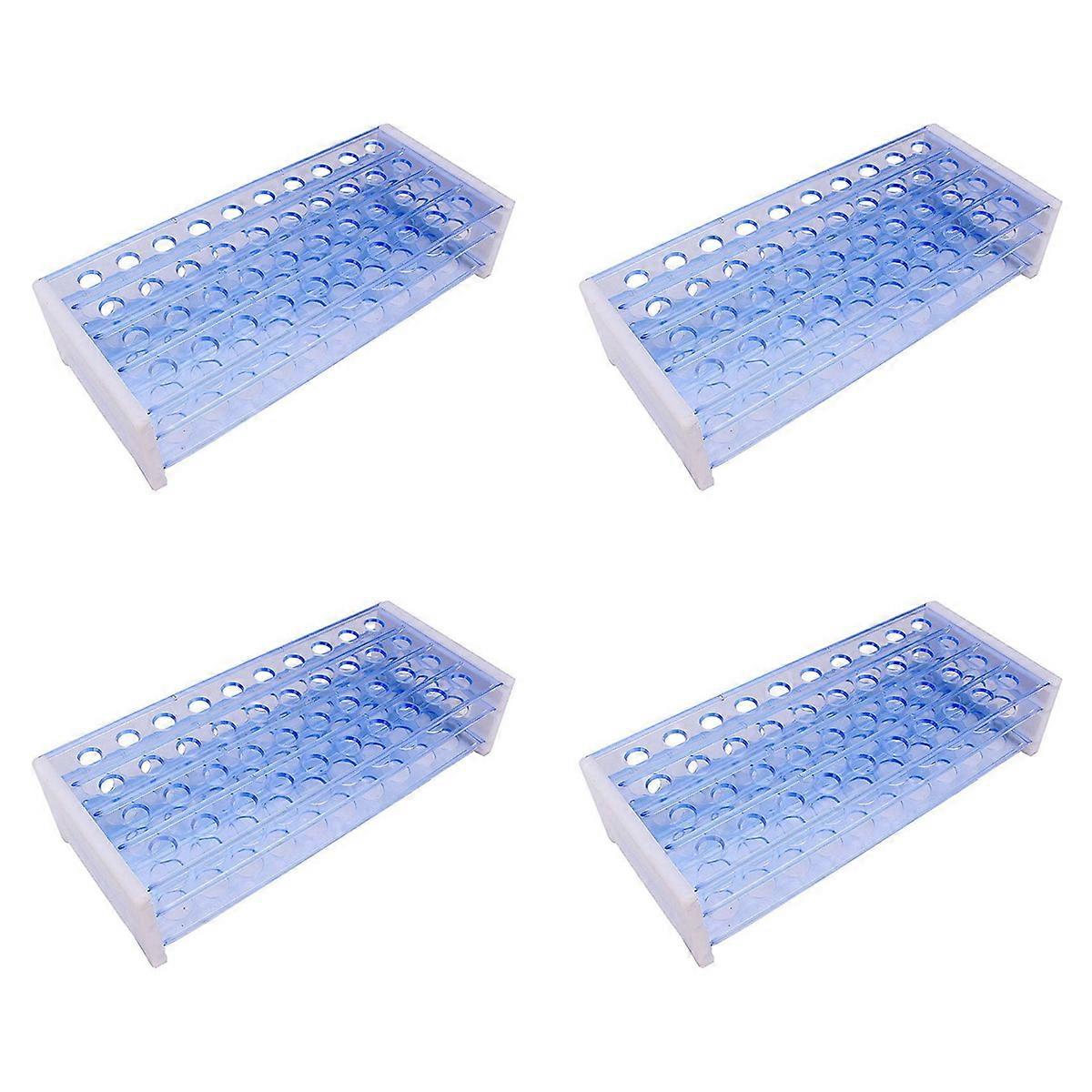 4X Plastic 3 Layers Lab Test Tube Rack Holder for 18mm Centrifugal Pipe Stand 40 Holes