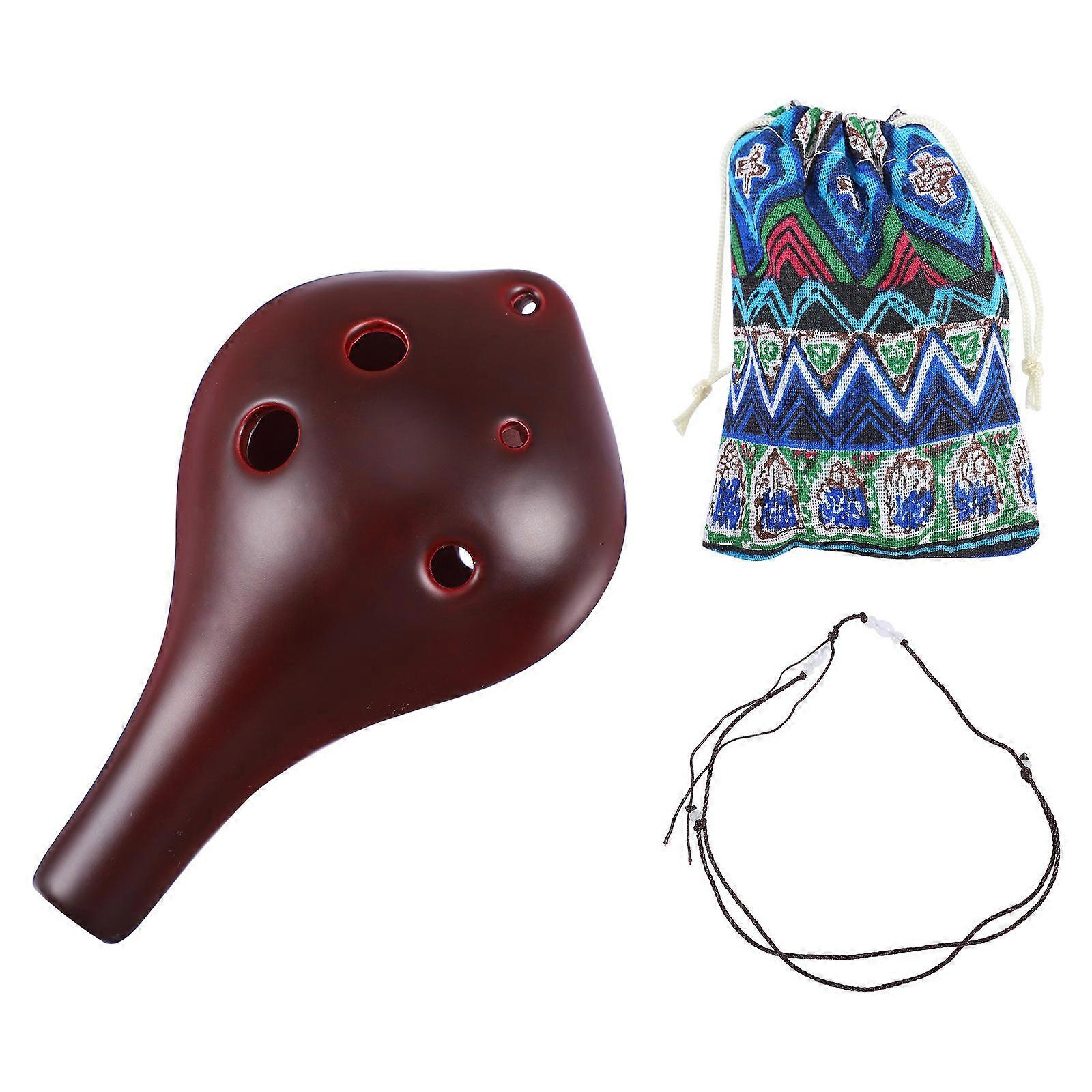 Dolomite Ocarina 1 σετ μουσικό όργανο 6 οπών για αρχάριους καθημερινή χρήση