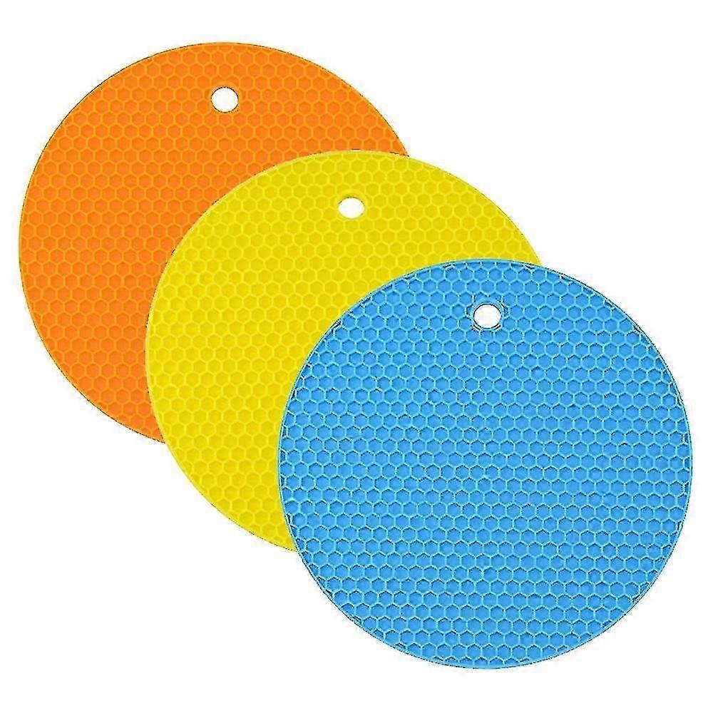 Silicone Heat Insulation Pad, Round Kitchen Coasters