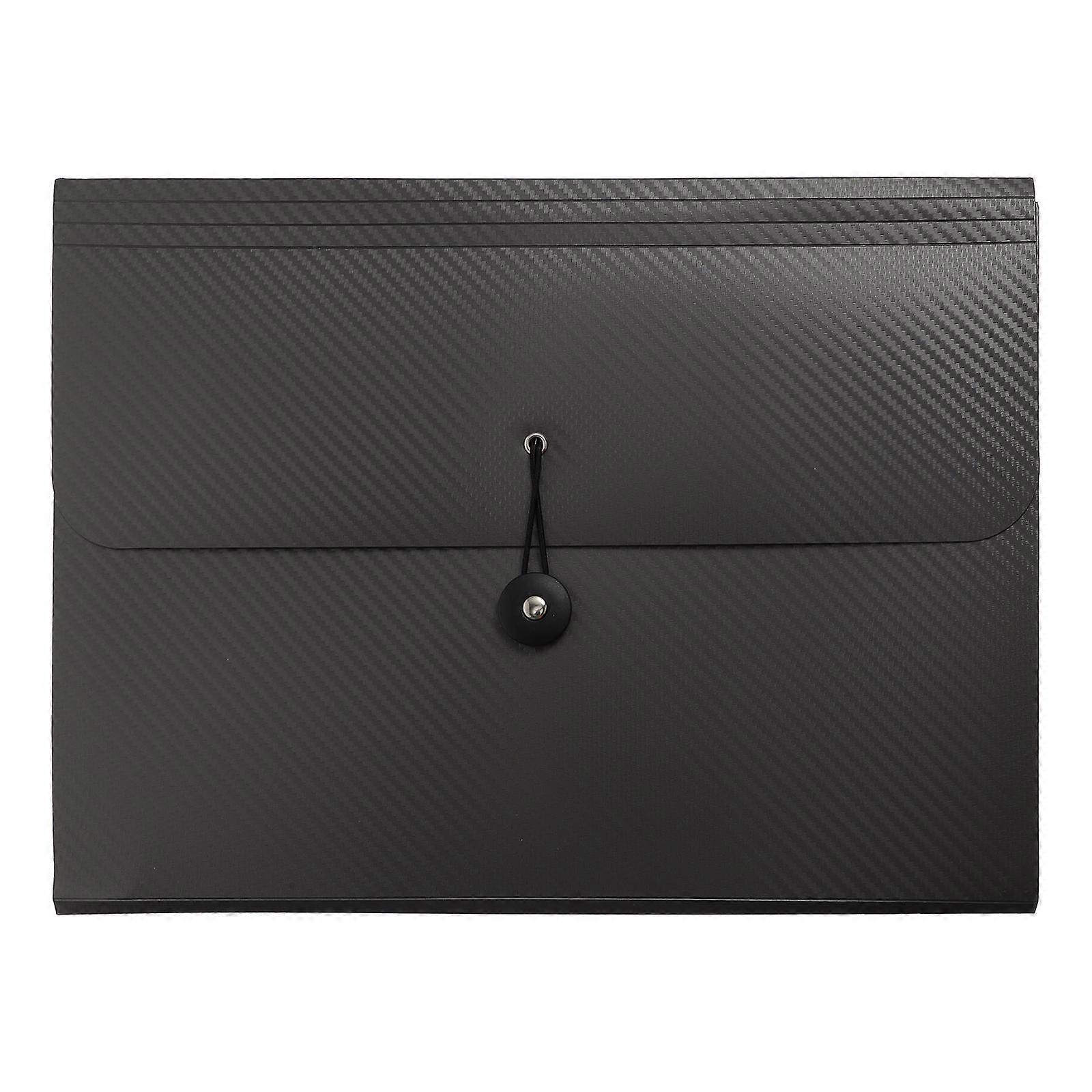Grey Plastic Accordion Folder with 13 Pockets for Storage Use and Document Organization