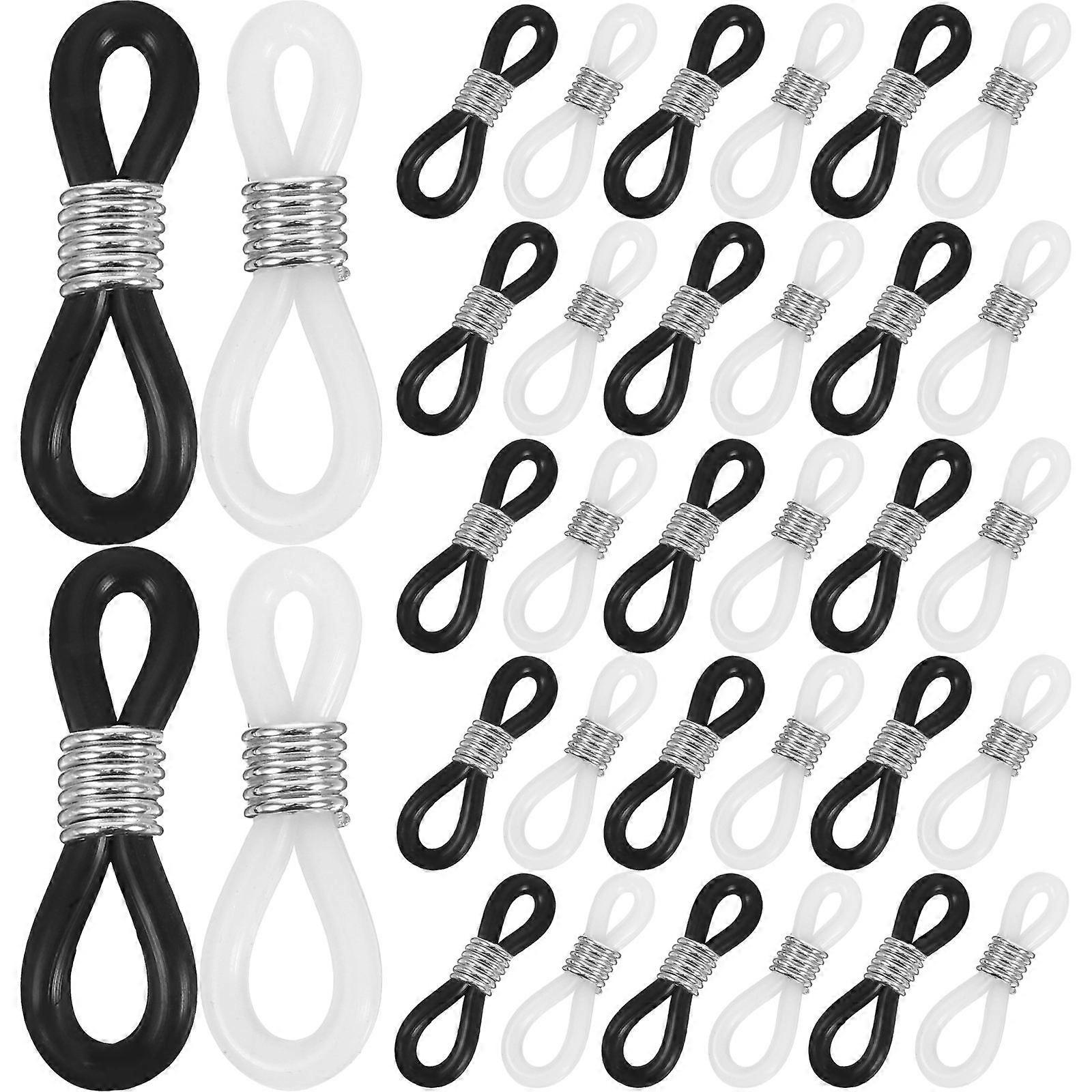 Silicone Eyeglass Chain Connectors   Transparent Durable Rubber Ends for Sunglasses & Eyewear   Unisex Daily Use Accessory
