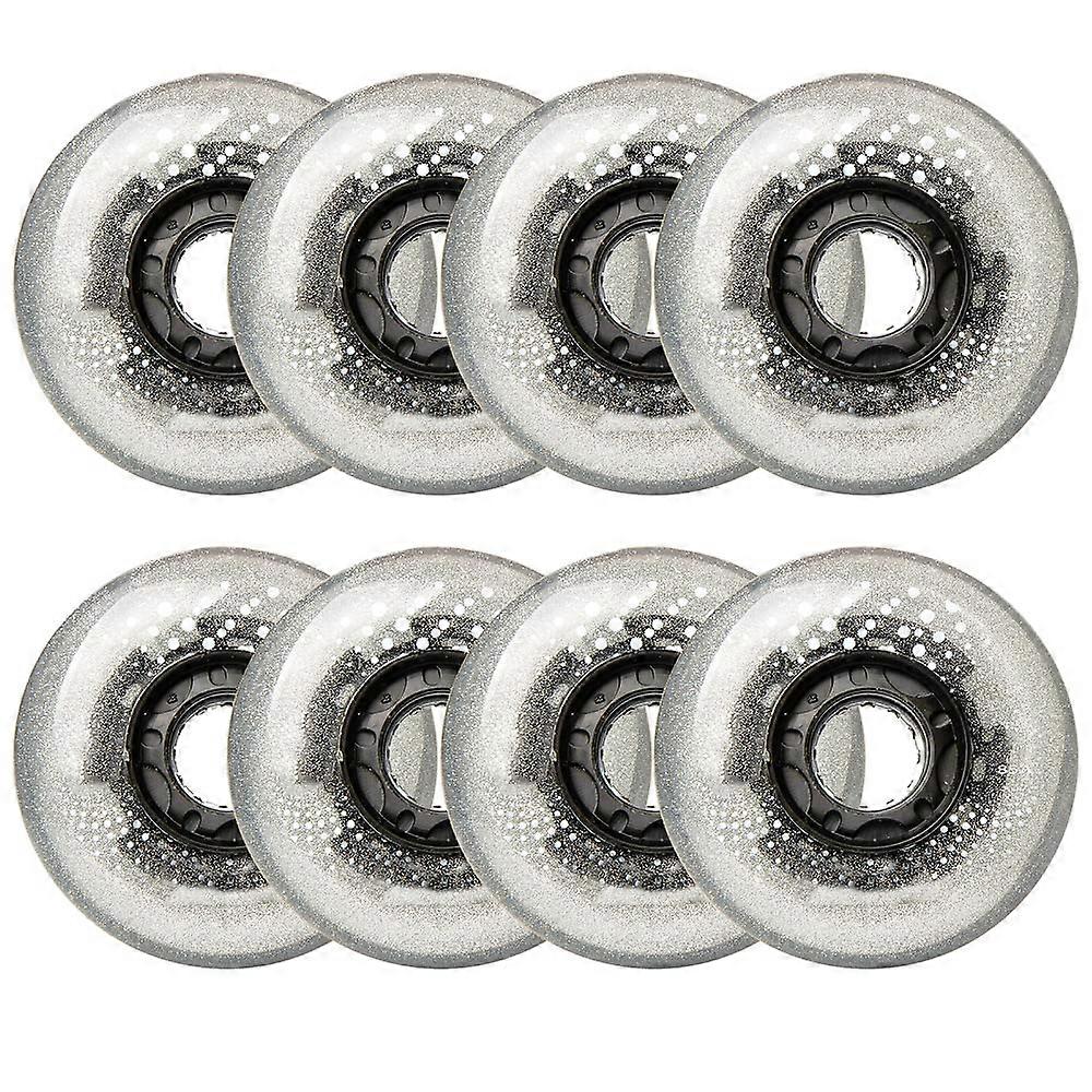 Inline Skate Wheels 68mm/72mm/76mm/80mm Flash Replacement Wheels 76mm