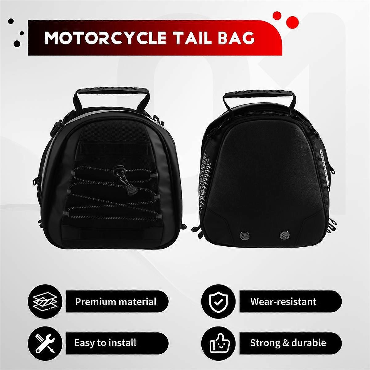 Universal Motorcycle Tail Bag Expandable 8-10L