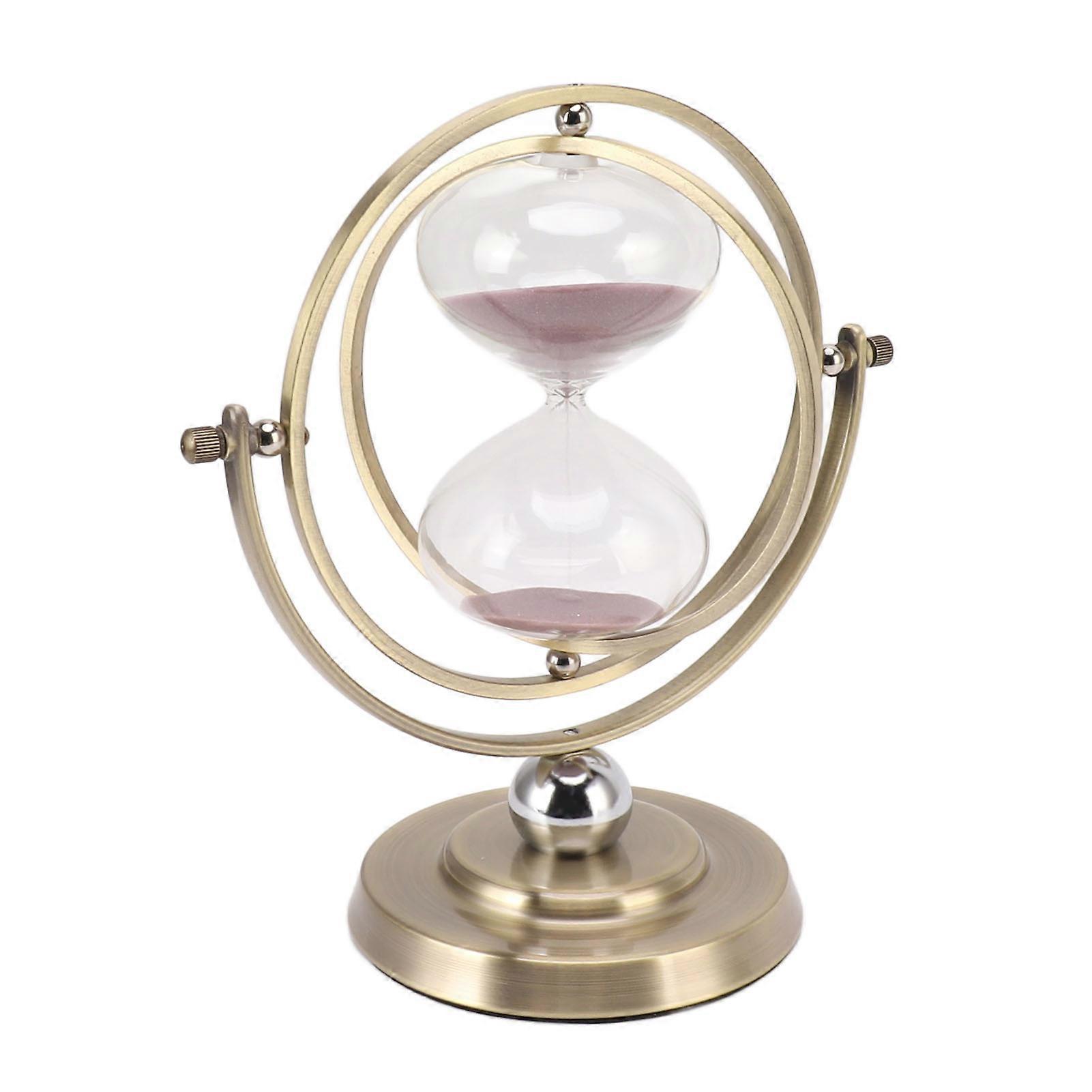 地球沙漏计时器装饰雕像雕塑北欧现代办公桌书房酒架橱柜装饰 M 15min