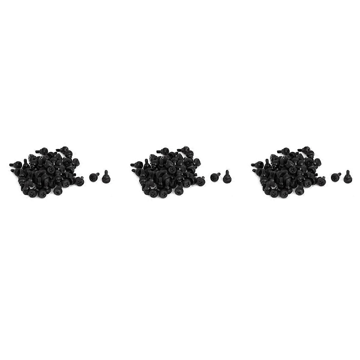 PC Computer Case Thumbscrews M3.5 Thumb Screws Black 50 Pcs