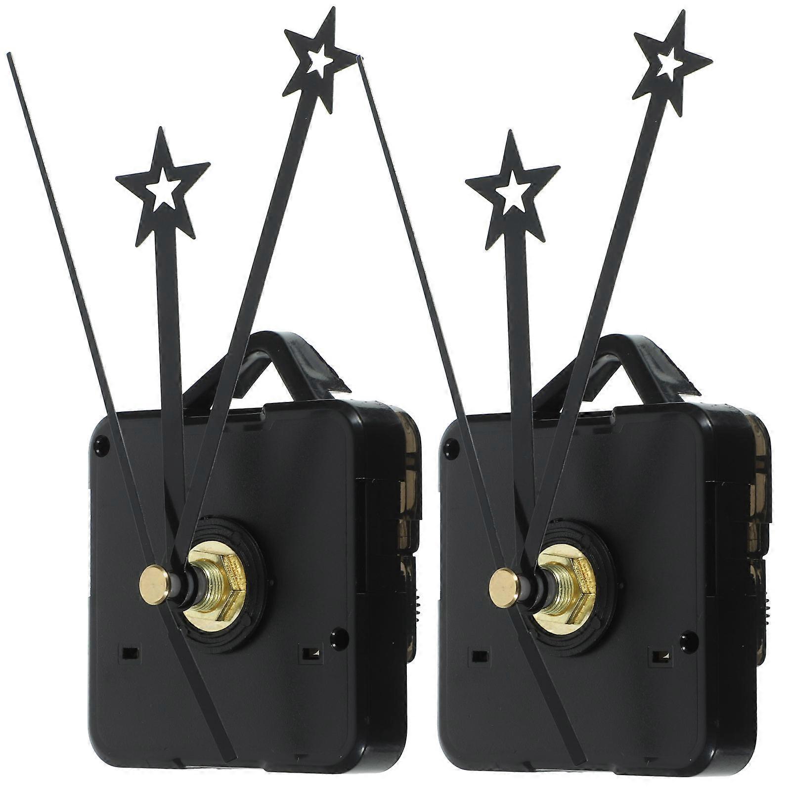 Replacement Clock Mechanism High-Torque Clock Movements Kits Acrylic Material For Handicraft Enthusiasts 2 Sets