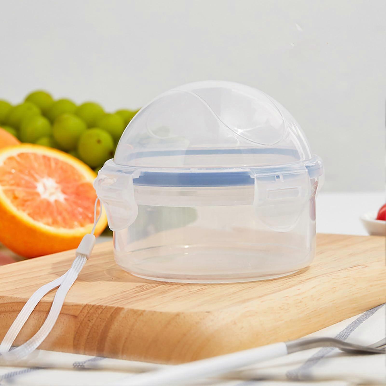 Microwave small plastic fruit and vegetable storage container with lid for organizing onions and lemons