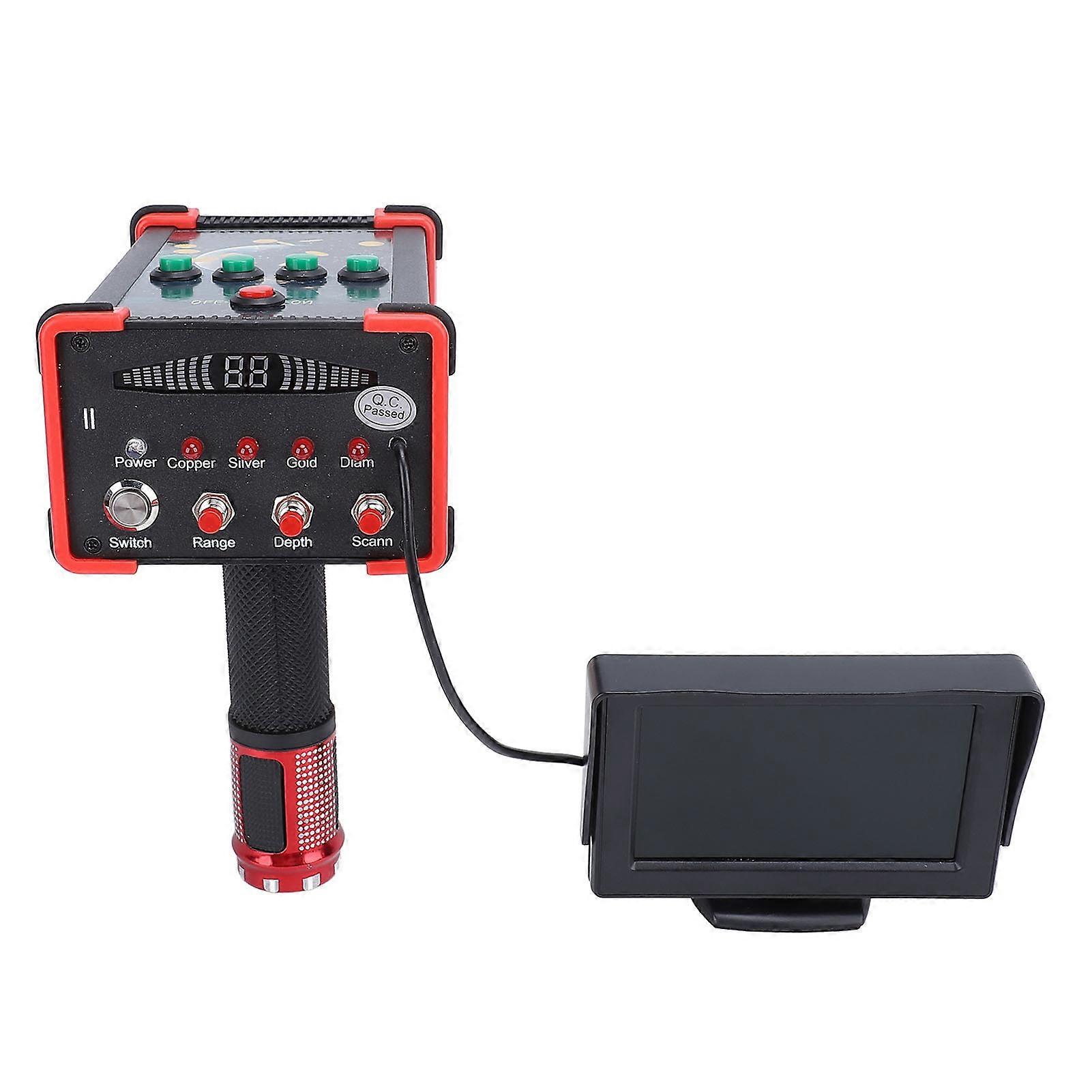 Metal Detectors Professional High Sensitivity 49.2ft Depth 3280.1ft Range Remote Search Metal Scanner Device with LCD Display 100‑240V EU Plug