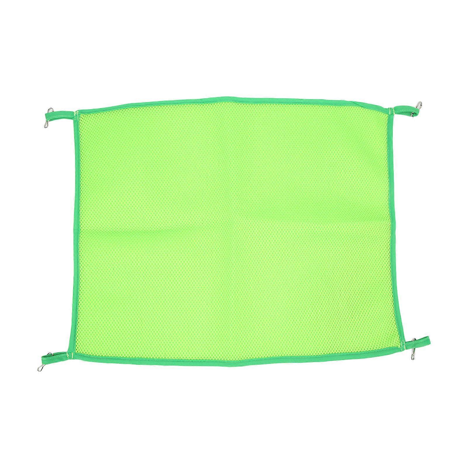 Pet Cage Hammock Breathable Cool Hanging Pet Summer Mesh Bed for Cat Guinea Pig HamsterGreen 39x48cm