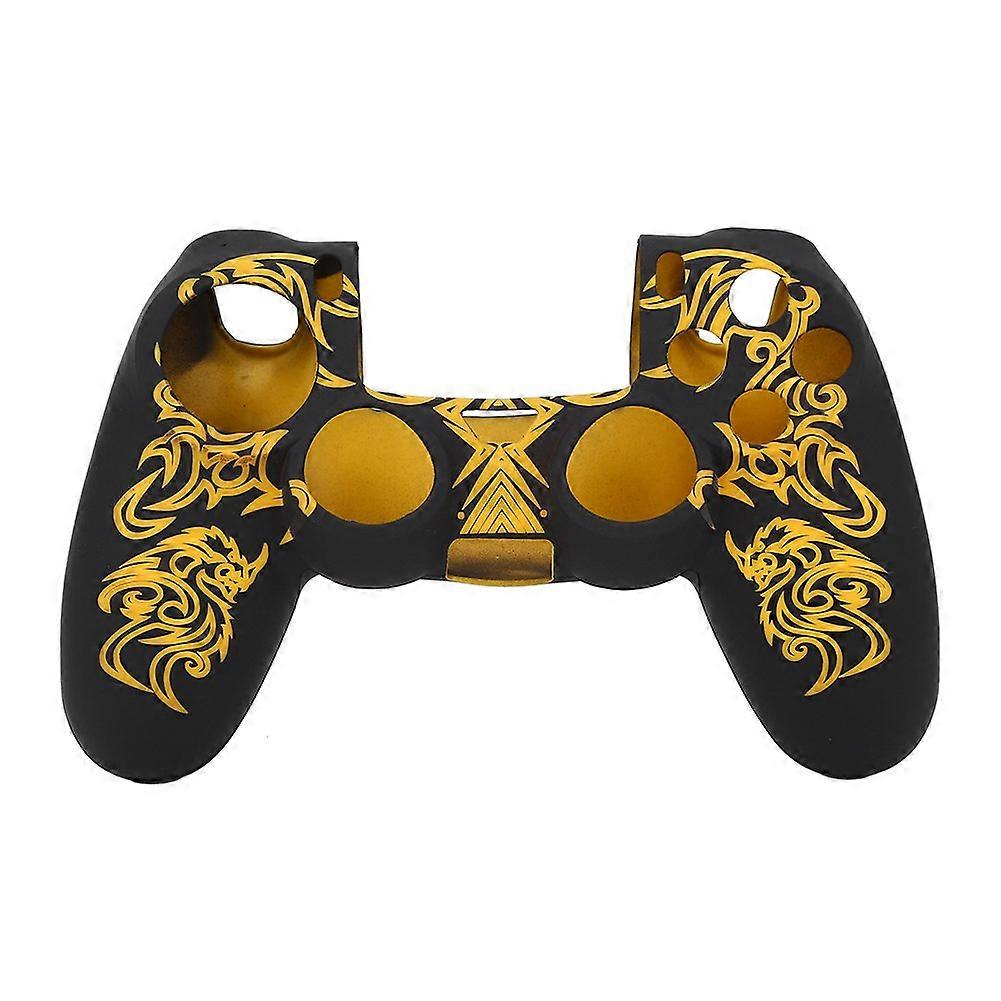 Soft Silicone Cover Skin Case for PS4 Controller, Yellow, Durable Protection, Lightweight Design, Custom Fit