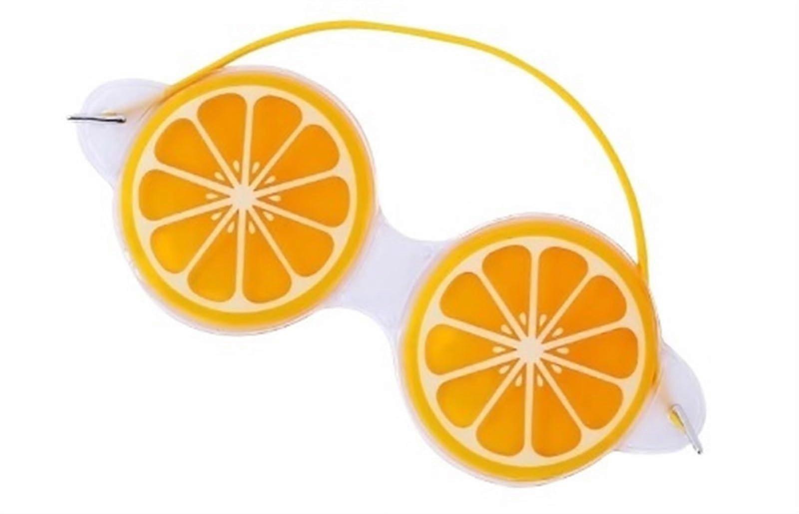 Cool Fruit Summer Ice Eye Mask Kiwifruit - Blackout Cooling Gel Eye Mask for Restful Sleep, 1 Piece
