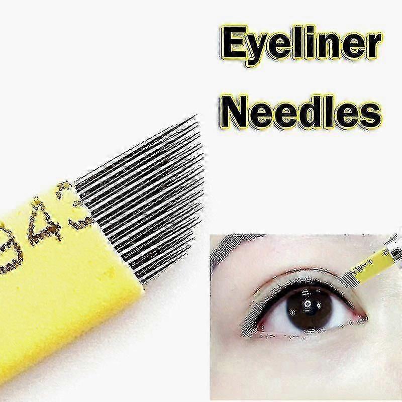 100pcs Microblading Needles 23pin Double Row Shading Blades Tattoo Needles Fog Brow Needle Eyeliner Needles