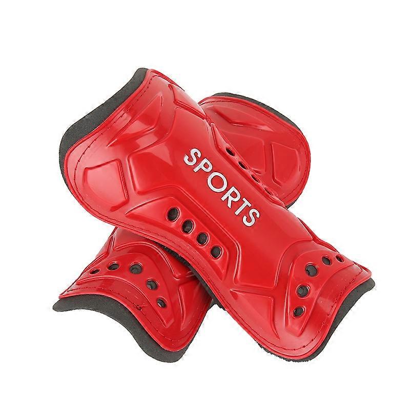2ペアサッカーすねパッドプロゲームトレーニングスポーツニーパッド、色:HTB02レッドS