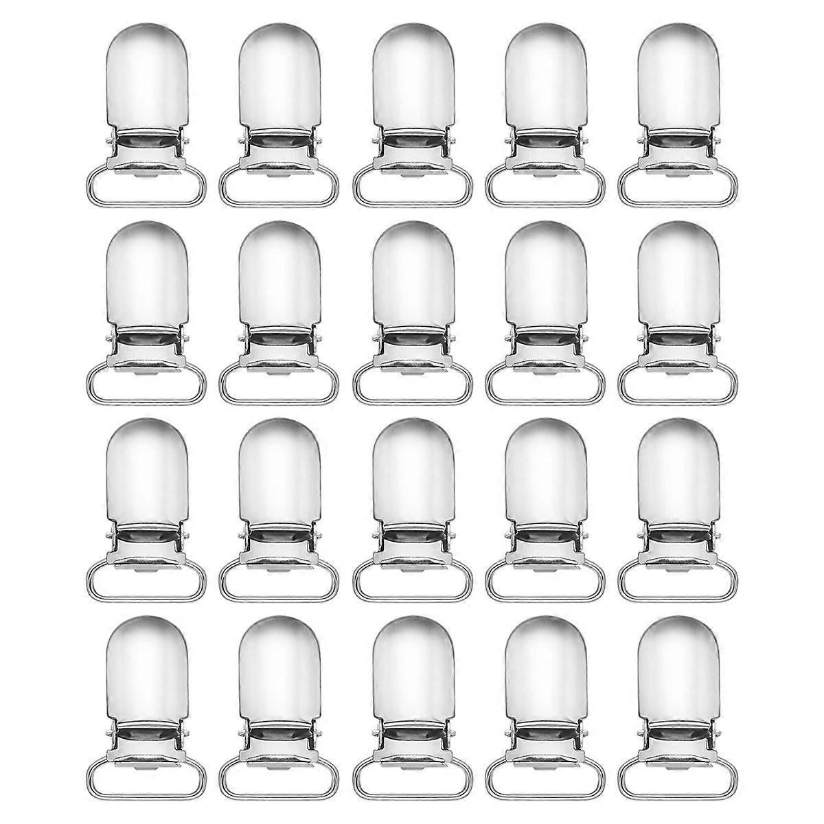 Grasping Toy Suspenders Clips Clip with Strap Hooks Suspenders Children Craft Making 20mm Plastic Insert 20Pcs