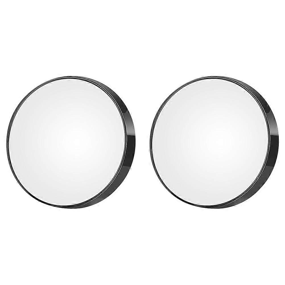 2pcs Magnifying Makeup Mirror with Suction Cup – Compact Round Travel Bathroom Mirror for Precise Makeup Application