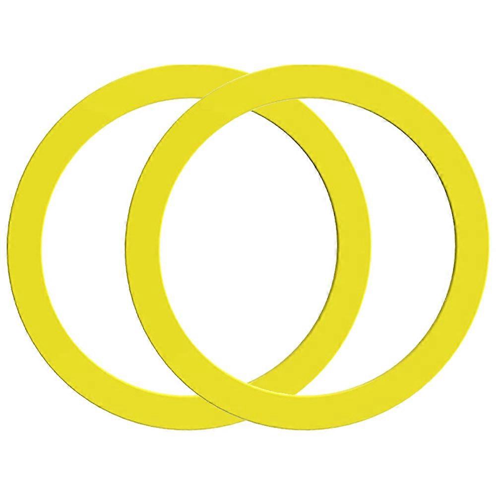 Toilet Tank Seal Kit Efficient Toilet Flange Seal Round Shape Yellow Color Homeowners 2Pcs