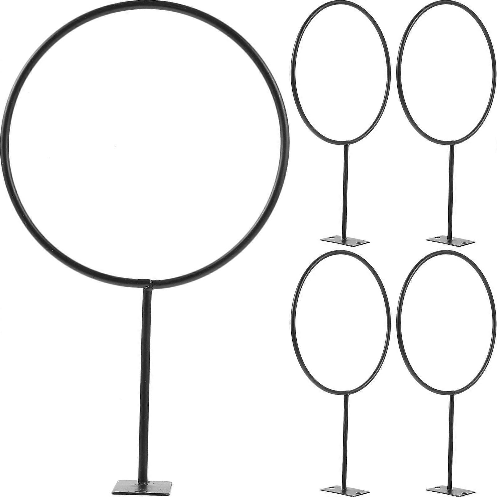 1 Set of Sports Balls Display Holders Wall Mount Display Rack for Shop (Black)