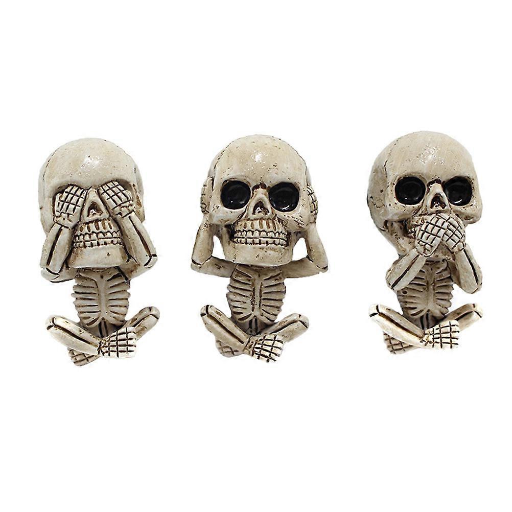 Car Accessories Cute Skull-Shaped Air Freshener For Women 3Pcs 5.50X4.00X3.00cm