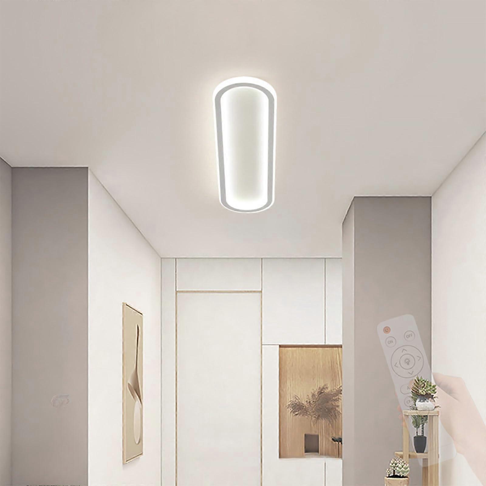 LED Ceiling Light with Remote 2700K6500K Dimmable Iron Silicone Design (120cm, White)