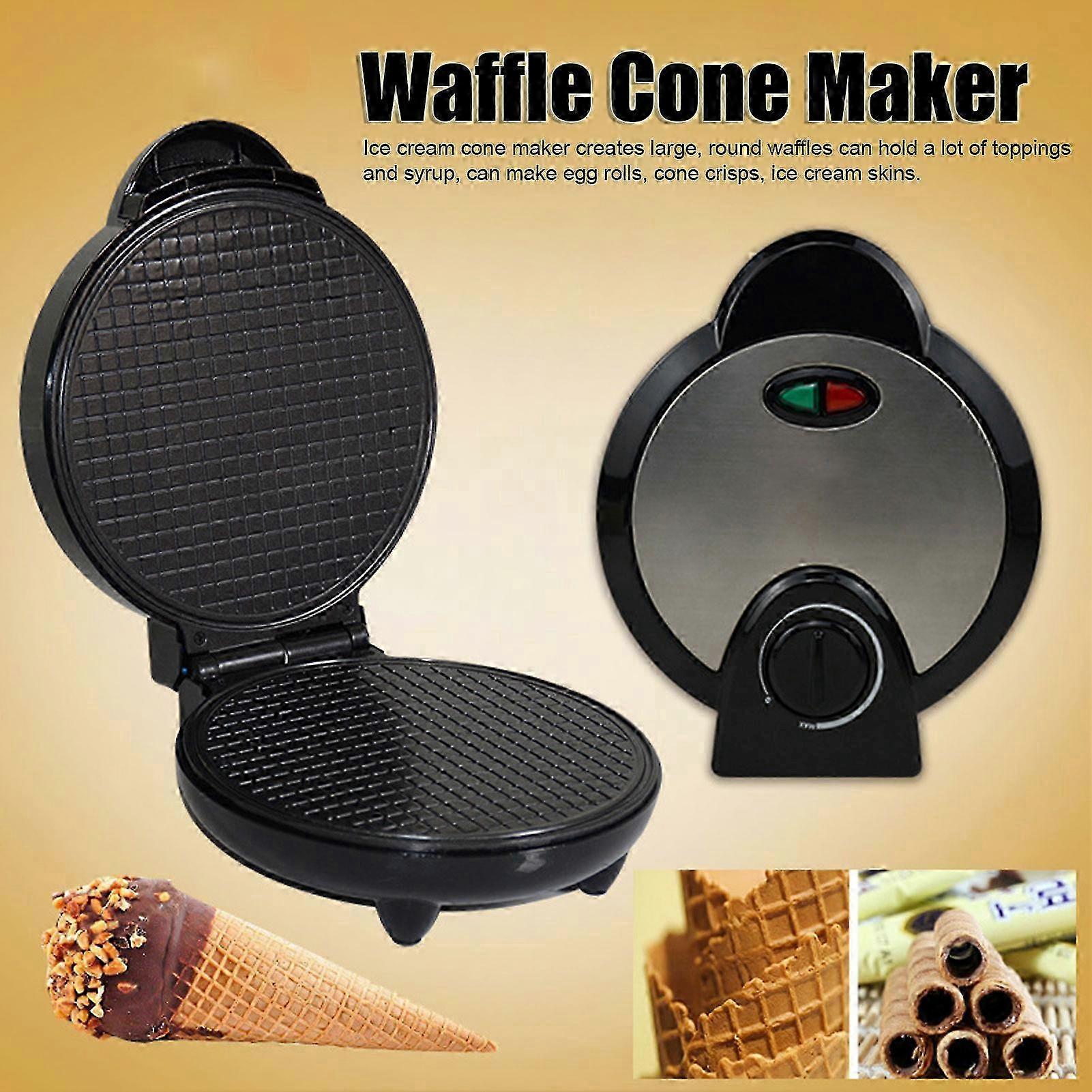 Homemade waffle cone machine with roller for ice cream cones 220V