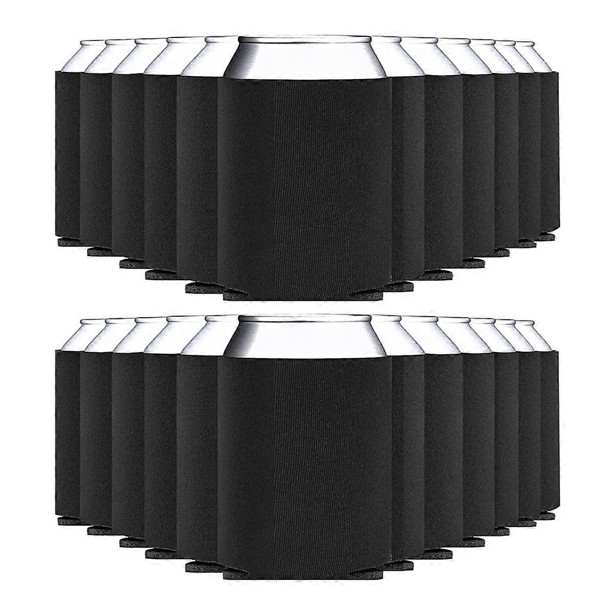 25Pcs Blank Beer Can Cooler Sleeves, Fold Foam Insulated Can Sleeves for 12oz 16oz Soda, Beer Water