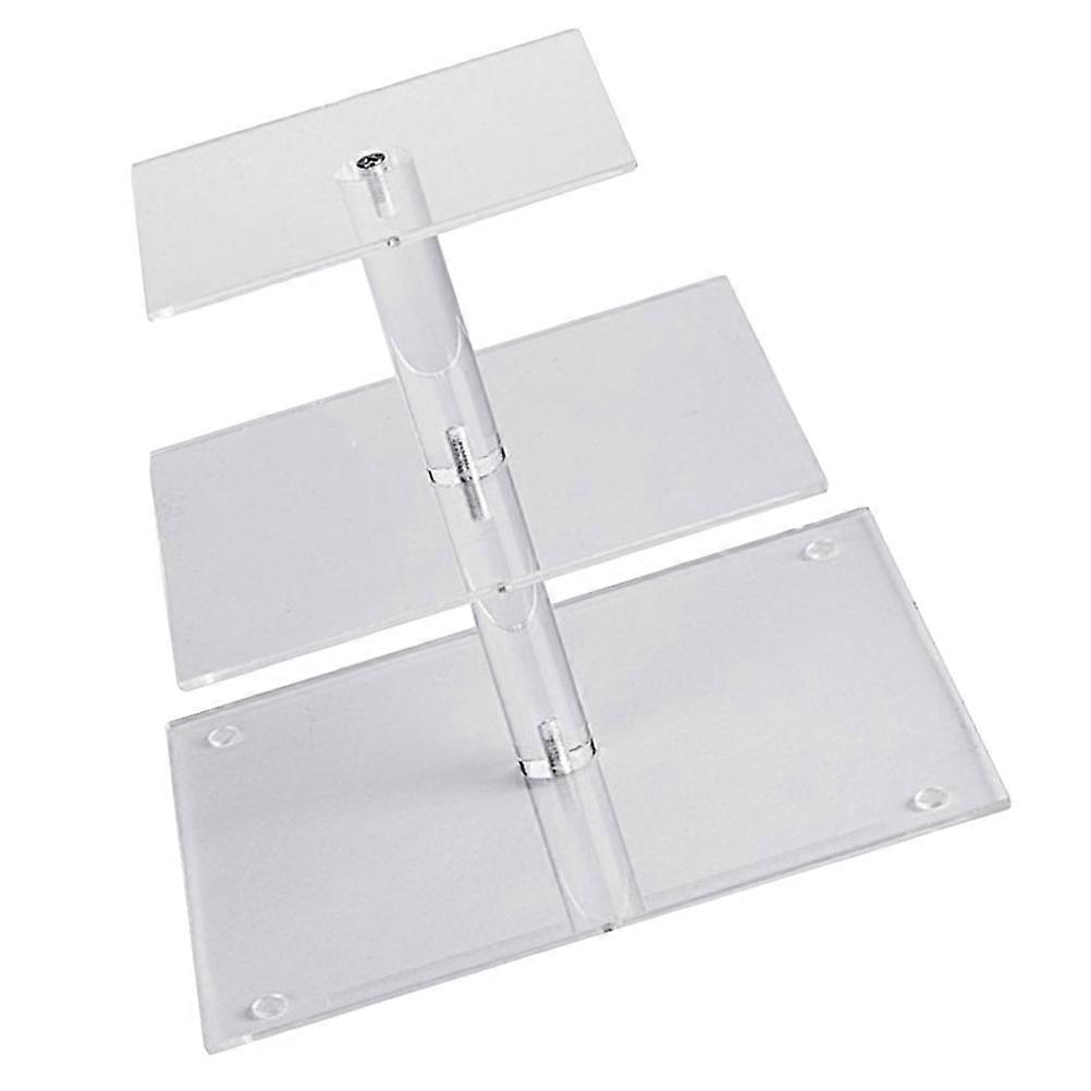 Multi Layer Display Stand Clear Cake Display Stand For Cupcakes Desserts 9 98X9 98X8 25IN Stable Support 1Pack