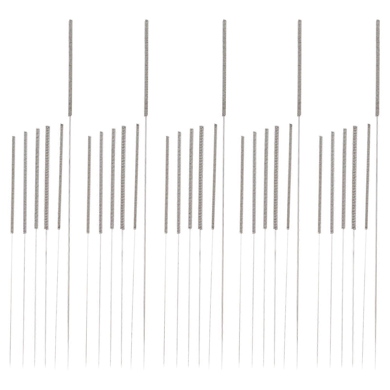 Nozzle Brush 3D Printer Nozzle Cleaning Needle Silver Usage of 3D Printers Advanced Processing Technology Portability 6Sets