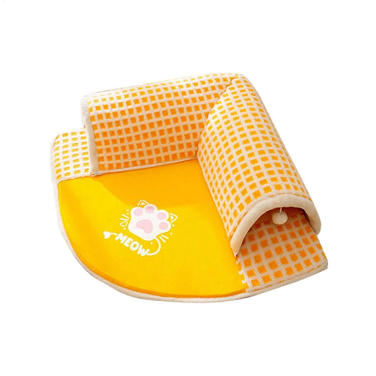 Cat tunnel, cat toy, 2in1 play tunnel, with nonslip bottom, plush toy tunnel, cat toy for indoor and outdoor use,  for pets, relaxation