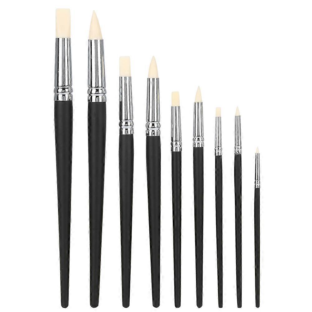 9pcs Clay Sculpting Tool Set Rubber Head Sculpture Tools Shapers Accessory