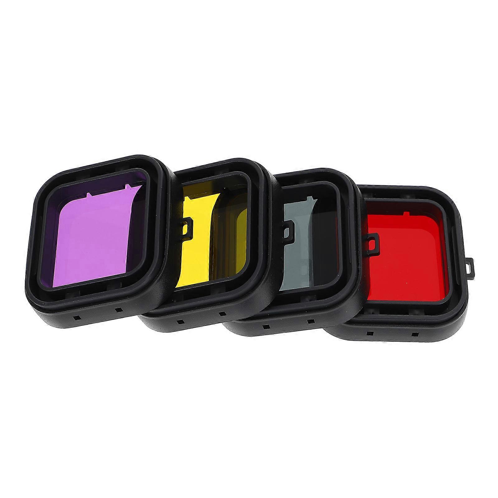 4PCS Waterproof Diving Housing Lens Filter Replacement for F88BR Compatible