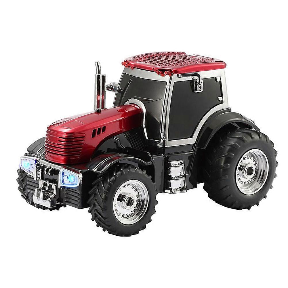 WS-560 Tractor Wireless Bluetooth Speaker -LED Light Support TF Card FM Radio Stereo Music Player Bluetooth Speaker A