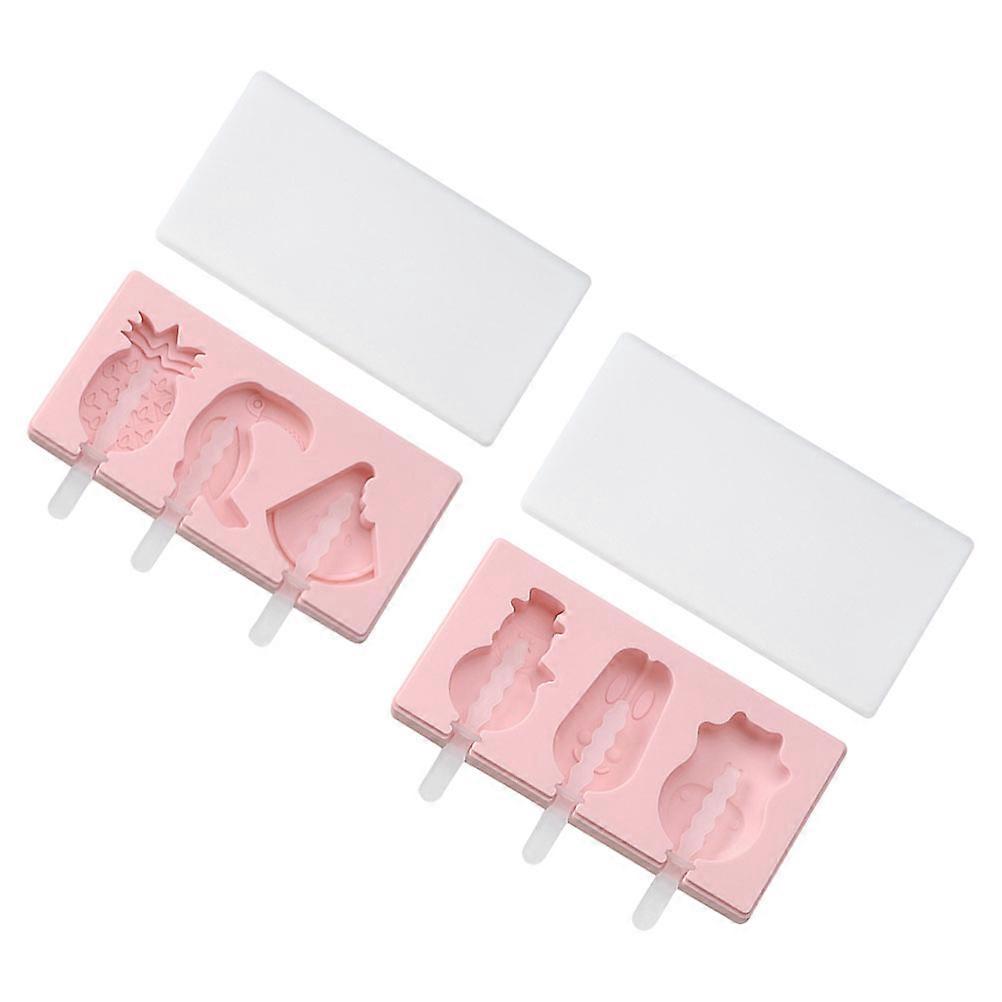 Lollipop Making Kit Creative Ice Lolly Makers For Home Use Light Pink 2Pcs Easy Demoulding