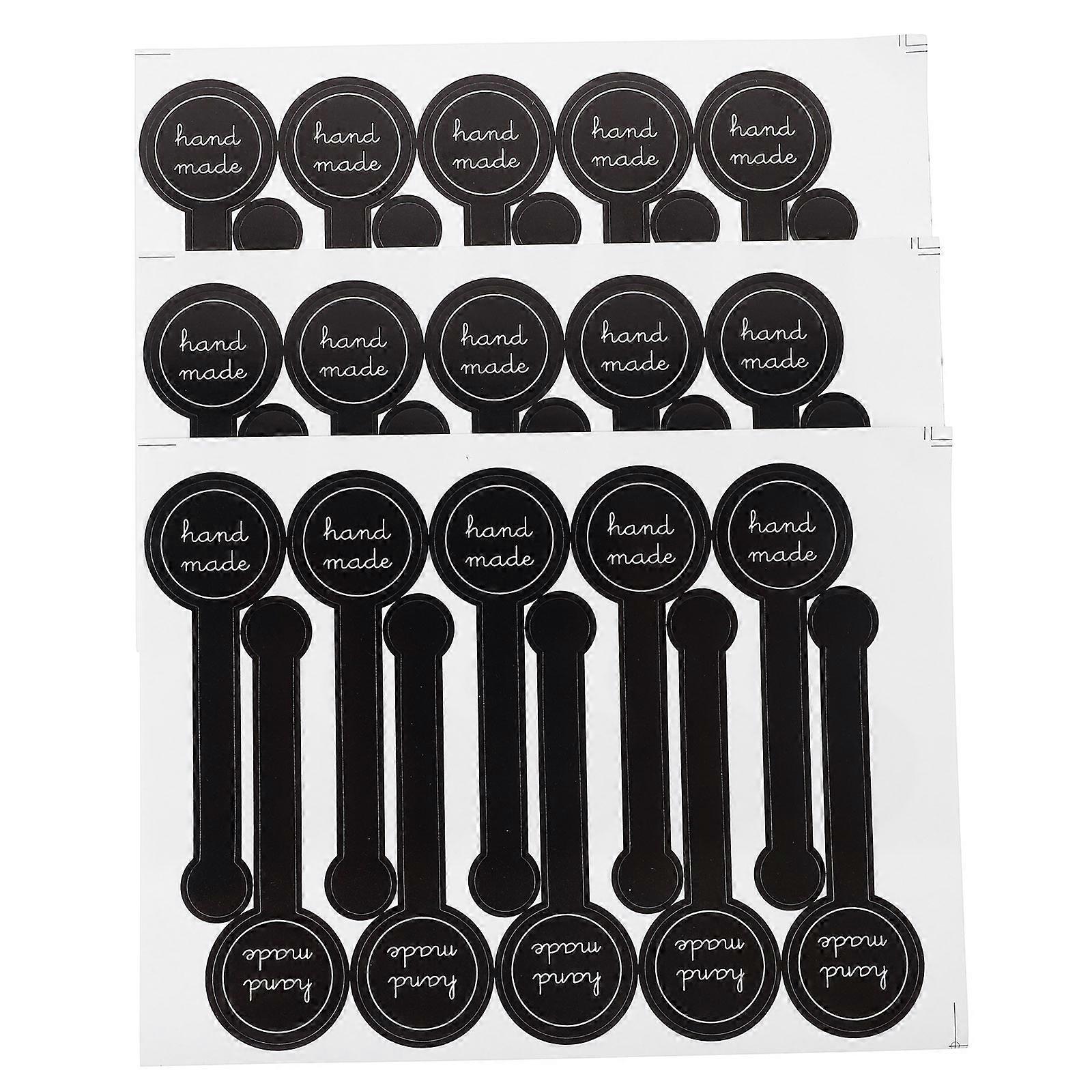 Cake Packaging Box Sealing Sticker Rectangular Pvc Diy Baking Food Packaging present Boxes Product Labels Baking Gifting 30Sheets