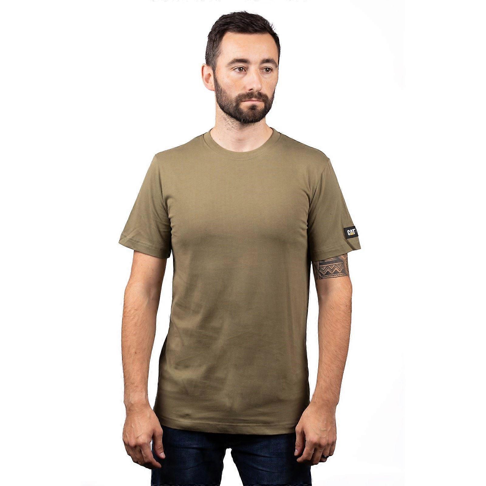 Caterpillar Essentials Short-sleeve Cotton Men's Green