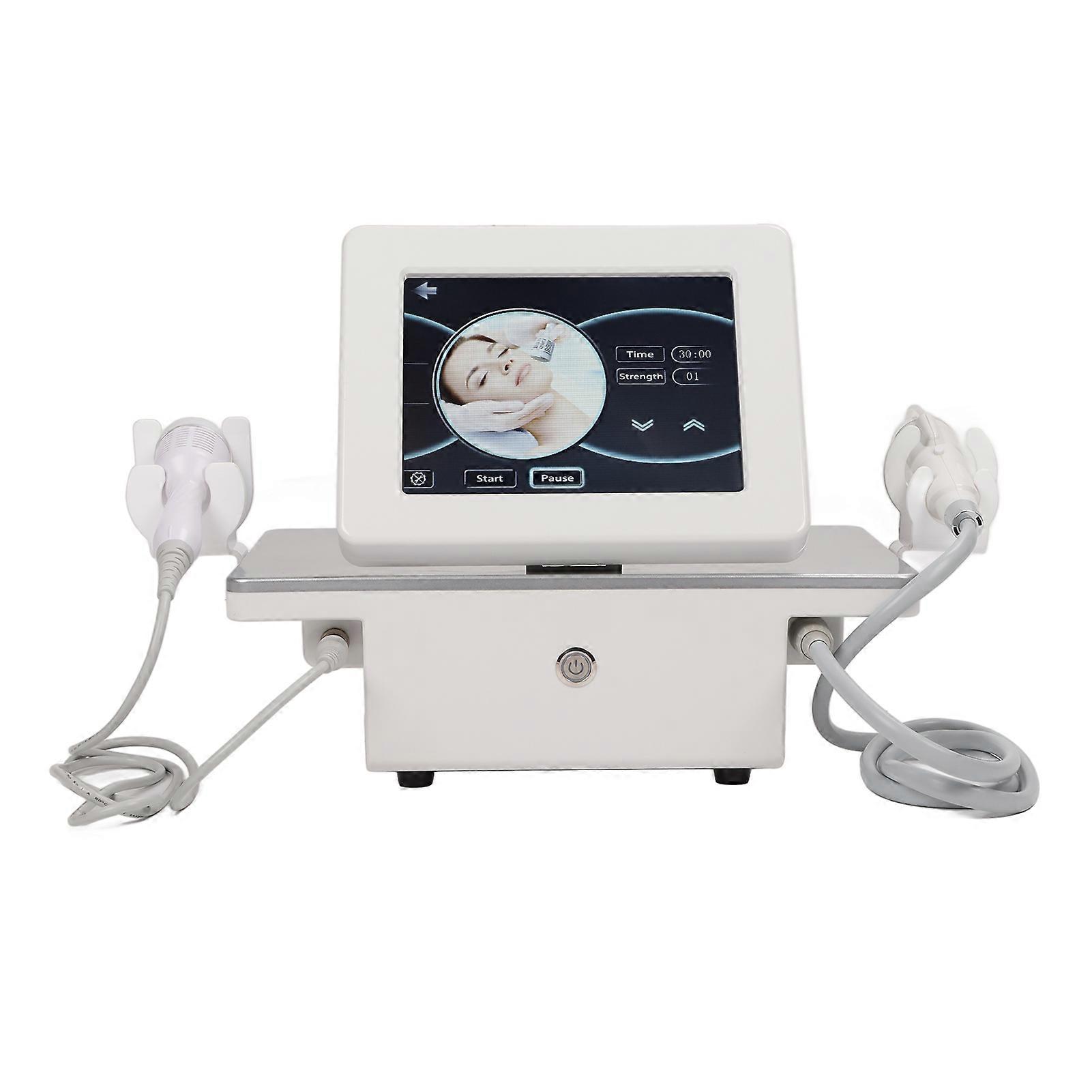 Facial Beauty Machine Radiofrequency Tender Skin Lifting Firming RF Massage Machine Ice Hammer Probe 110‑240V US Plug