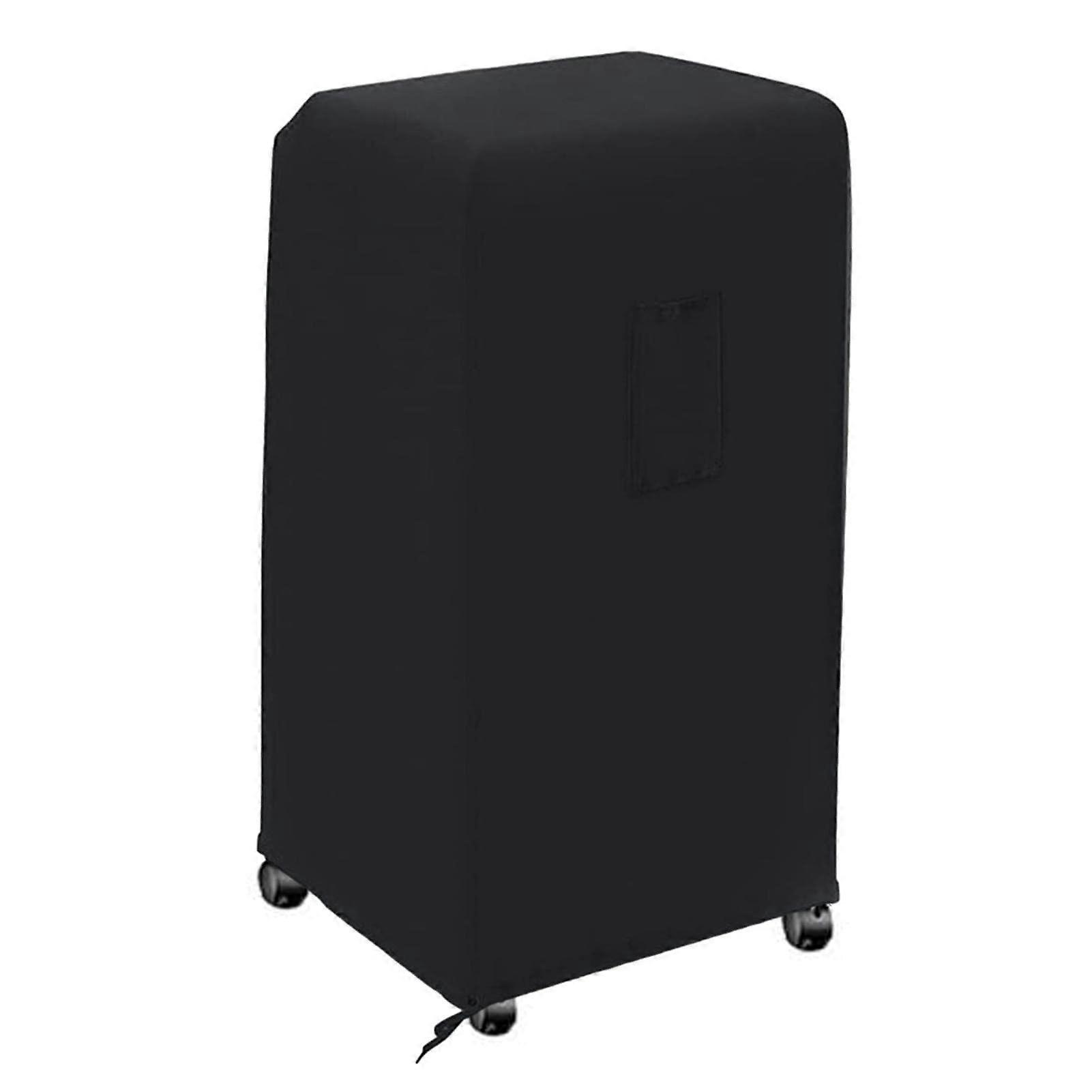 Waterproof portable AC cover with telescopic rope, Black