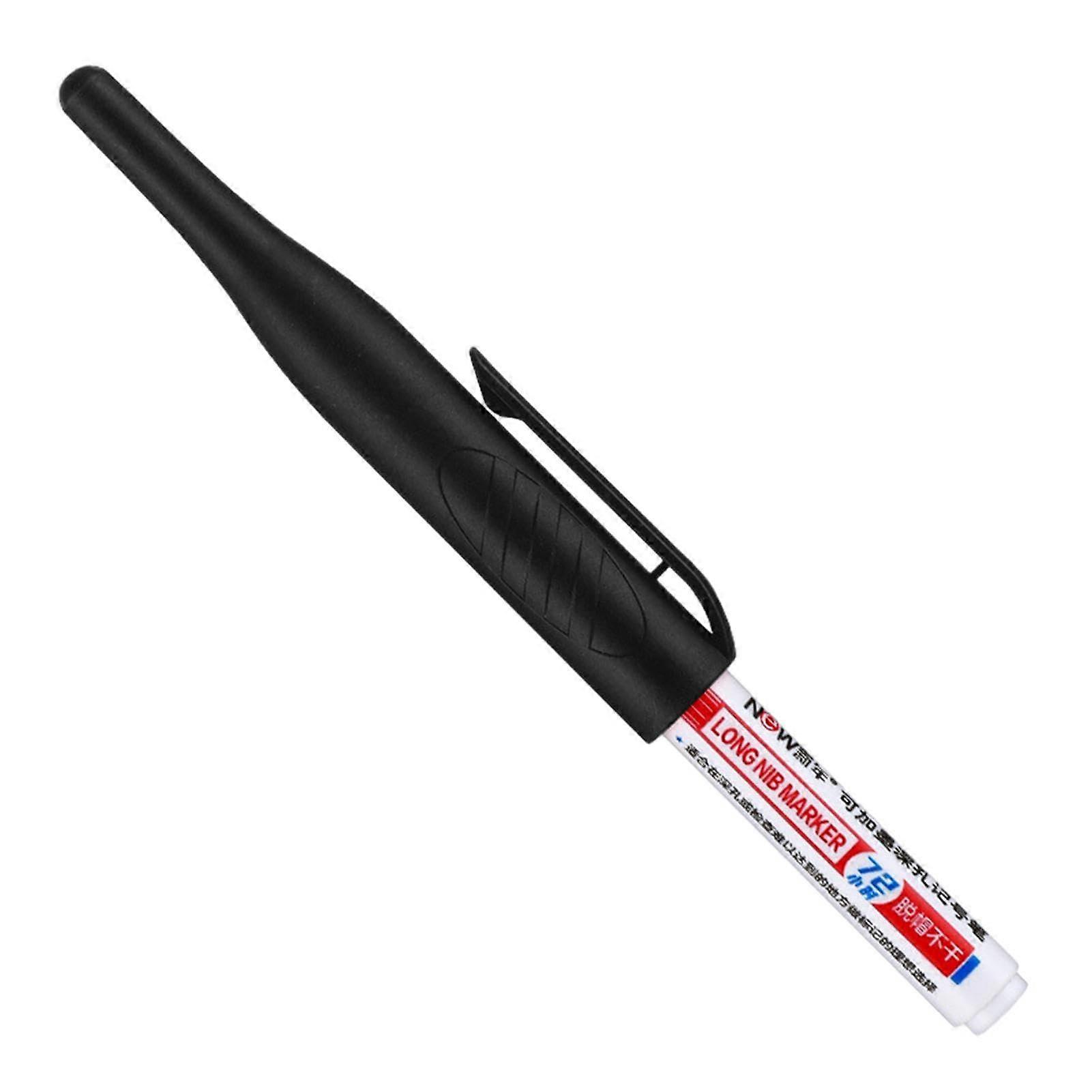 Deep Hole Marker Carpenter's Marker 32mm Fine Tip Ink Marker For Precise Writing Metal Marker Black Machine Tools