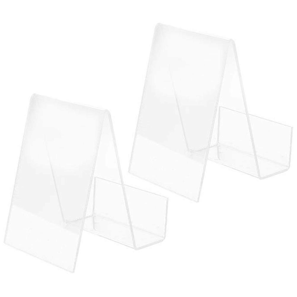 Tabletop Book Display Stand Clear Book Holder Document Organization Business Meeting 2Pcs