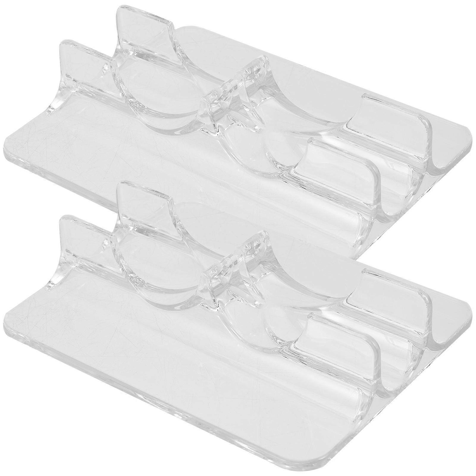 Transparent Acrylic Roller Skate Display Rack for Storage Use with Design 2 Pieces