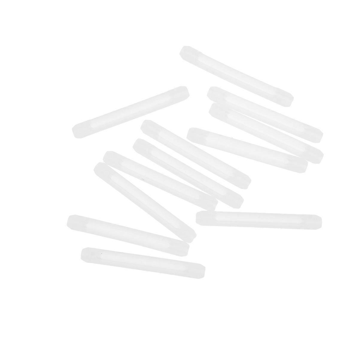 20pcs Nonslip Silicone Sleeve for Eyeglasses Comfortable Ear Hook Kit White for Outdoor Activities