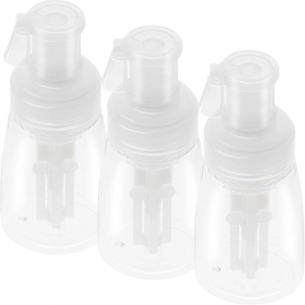 3pcs Transparent Powder Spray Bottle Dispenser for Barber Salon   Durable Refillable Container for Makeup Cosmetic Use, Easy Control