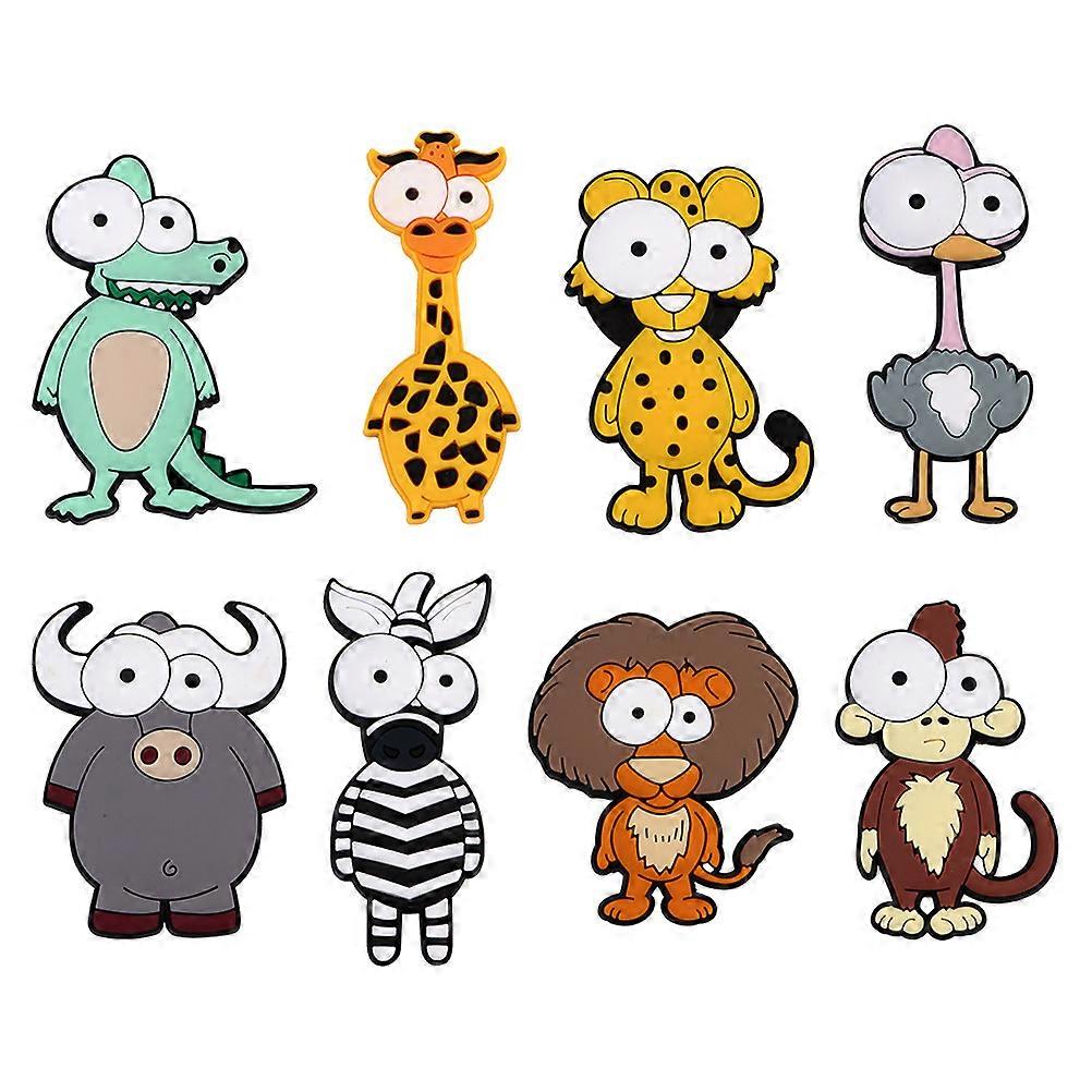 Office Magnets Crafts Design Pin Pictures 6X2X0.3cm Assorted Color 8Pcs