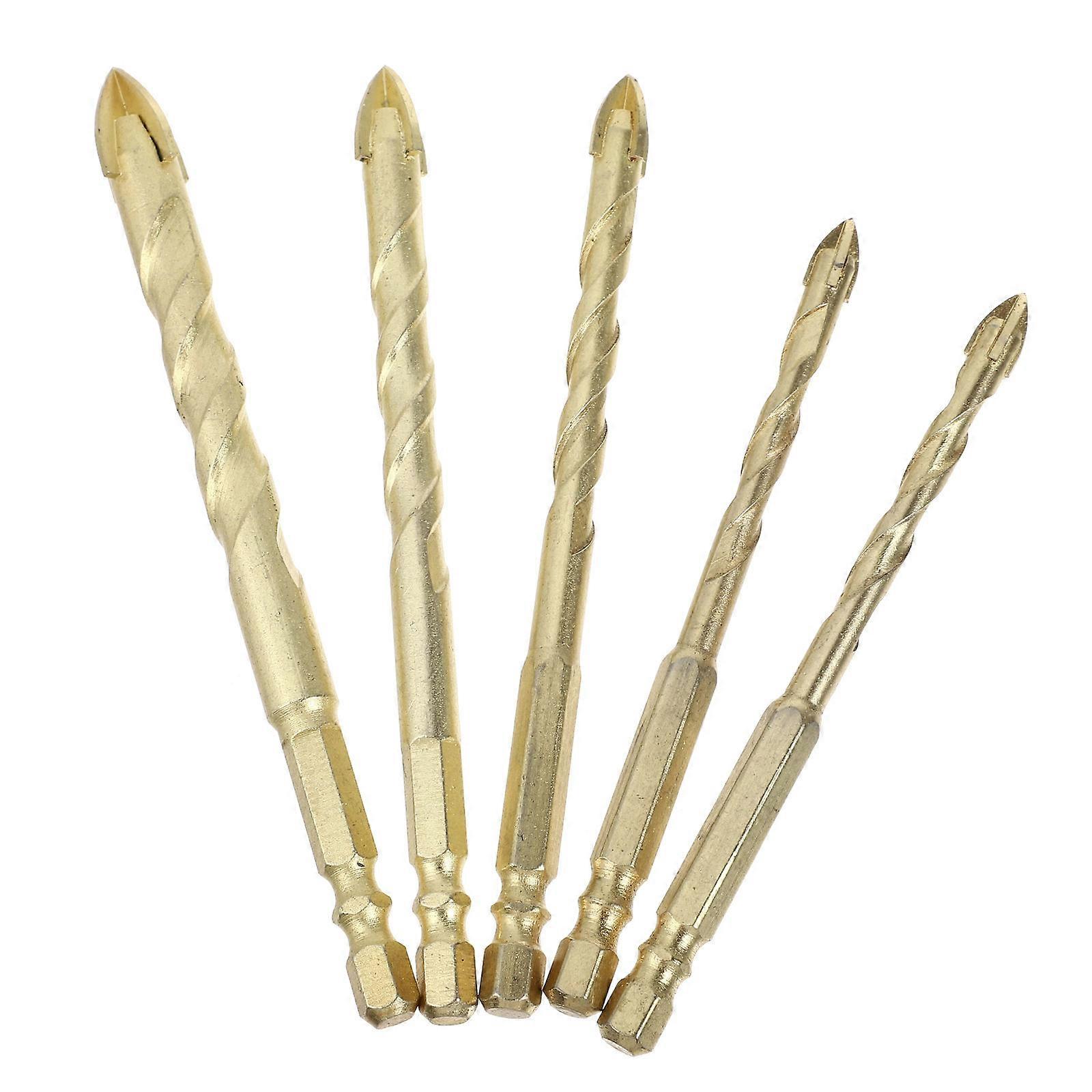 Carbide Drill Bit Set Tile Drilling Multipurpose Concrete Drill Bit For Construction Work 5Pcs
