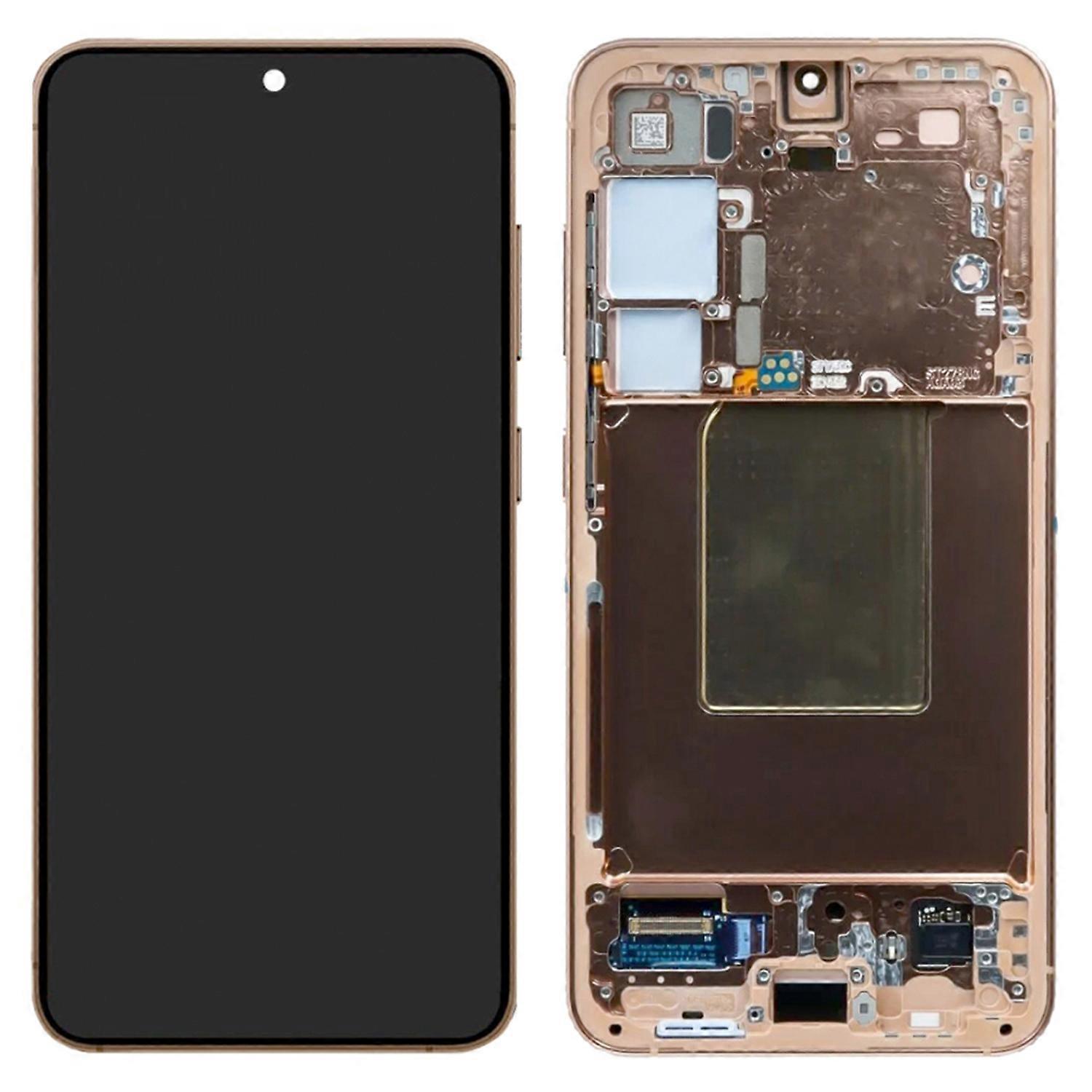 For Samsung Galaxy S24+ S926B (EU Version) OEM Grade S AMOLED Screen and Digitizer Assembly + Frame (Without Logo) - Orange