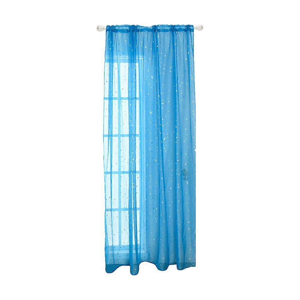 Non-See-Through Curtains with Sparkly Net for Bedroom Privacy Protection 1Set