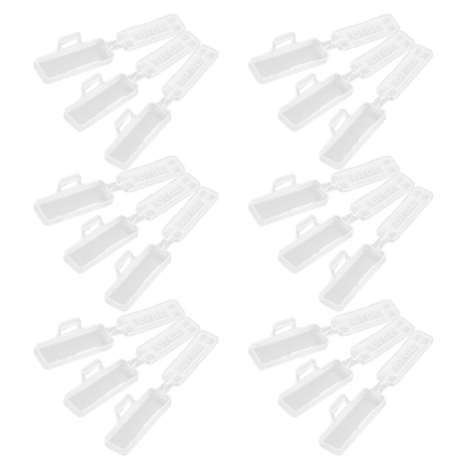 Durable Cable Organizer Case Transparent Cable Tags Holder For Office Workers 3.10X1.00X1.00CM Organizing Wires 50Set